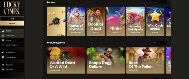 LuckyOnes Casino Review